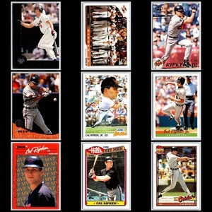 Lote de 9 cartas de Cal Ripken Jr. década de 1990 puntaje hoja Pacific Upper Deck Donruss Topps casi nuevo+ - Imagen 1 de 20