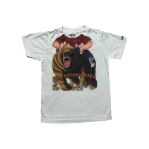 Zion National Park Riding Bear Kids T-Shirt - Picture 1 of 5