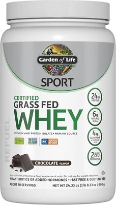 Garden of Life Grass Fed Whey Protein - Chocolate (SET OF 6, EXP 11/2025) - Image 1 of 4