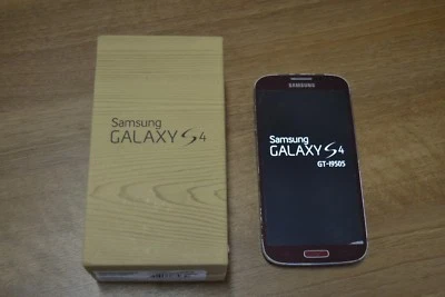SAMSUNG GALAXY S4  GT-I9505  ROSSO FUNZIONANTE IN CONFEZIONE ORIGINALE - Immagine 1 di 4