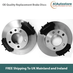 REAR 2 BRAKE DISCS & PADS SET FOR TOYOTA COROLLA 1.4 1.6 VVTi 2002-2006 - Picture 1 of 6