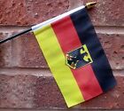 GERMANY EAGLE SMALL HAND WAVING FLAG 6"X4" flags