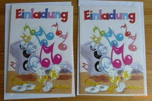 2 Stück Einladungskarte mit Umschlag neu - Bild 1 von 1