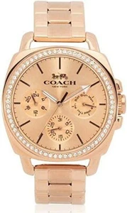 Coach 14503131 Rose Gold Dial Rose Gold Tone Stainless Steel Women's Watch - Picture 1 of 4