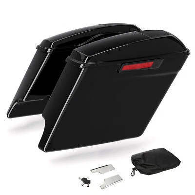 Alforjas estiradas de 5" con recorte de altavoz de 6x9" aptas para Harley Electra Glide 93-2013 Foto 1 de 4
