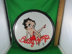 Betty Boop Round Logo Cartoon Retro Vintage Style Wall Decor - Foto 1 di 3