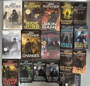 Complete Series Set DRESDEN FILES 1-17 Jim Butcher Lot 18 - Picture 1 of 2