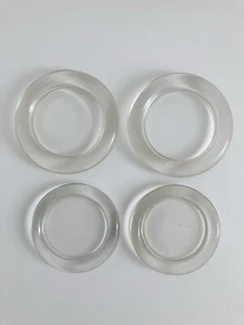Vintage Untersetzer Teller Kerzenhalter Glas brutalist massiv 1970er Jahre - Bild 1 von 10
