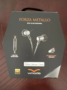 V-MODA Forza Metallo In-Ear Kopfhörer mit Inline Mikrofon und Fernbedienung NEU - Bild 1 von 5