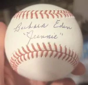 Barbara Eden signiert I Dream Of Jeannie MLB Baseball Beckett - Bild 1 von 2