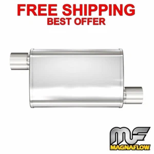 MagnaFlow XL - 3 Chamber Stainless Steel Turbo Muffler 2.25" O/O 18" Body 13265 - Picture 1 of 4