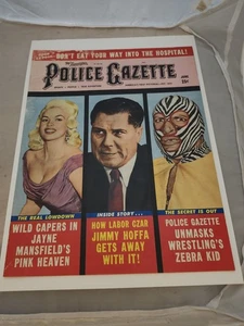 JUNE 1959 NATIONAL POLICE GAZETTE MAGAZINE JAYNE MANSFIELD COVER F WRESTLING - Foto 1 di 3