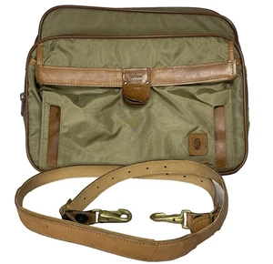 Hartmann Vtg 16 in Carry On Bag Nylon Leather Trim Shoulder Strap Overnight - Picture 1 of 17