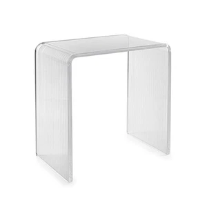 iPLEX Design - Clio Sgabello Plisse' in plexiglass 41x22x46h cm - Foto 1 di 5