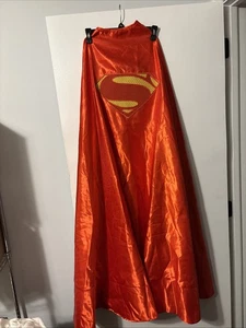 Superman Deluxe Cape Adult One Size Embroidered S Rubies Costumes 50" Halloween - Picture 1 of 5