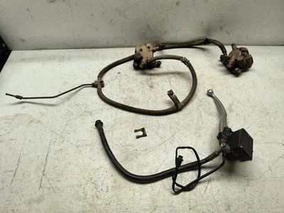 Yamaha Wolverine 450 YFM450 2006 4x4 OEM pinzas de freno delanteras línea de manguera maestra Foto 1 de 4