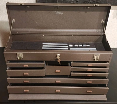 Vintage Kennedy Machinist Tool Box 526 - 8 Drawers with Original Keys  VGUC - Image 1 of 4