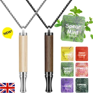 Quit Smoking Anti Vaping Breathing Necklace Stress Anxiety Relief Necklaces NEW - Picture 1 of 25
