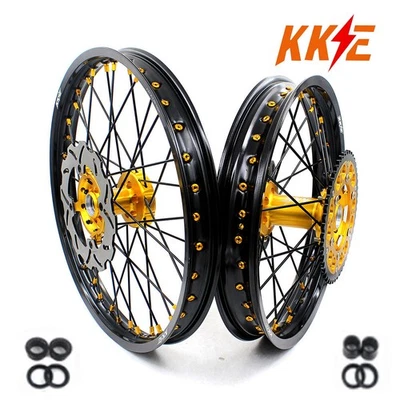 Llanta con radios KKE 21/19 para Suzuki RMZ250 2007-2018 RMZ450 2005-2017 Gold MX Foto 1 de 4