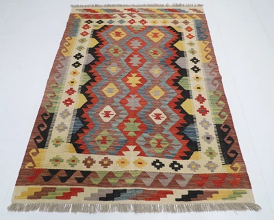 Шерстяной небольшой ковер ручной работы 5x7 футов традиционный восточный ковер ручной работы - Изображение 1 из 4