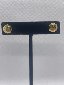 Tory Burch Inspired Stainless Steel Double-T Stud Earrings - Classic Elegance - Picture 1 of 4