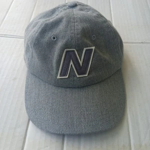 New Balance Adjustable Snapback Classic Hat Gray 6 Panel 100% Cotton Adult CLEAN - Picture 1 of 7