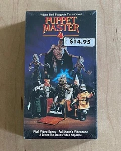 PUPPET MASTER 4 (1993) Sealed VHS Paramount Full Moon Sci Fi Fantasy Horror Cult - Picture 1 of 8