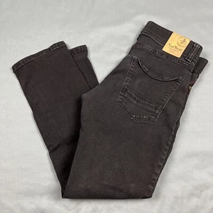 Nat Nast Luxus Originals Jeans Herren Schwarz 30X30 Straight Leg Stretch Denim - Bild 1 von 10