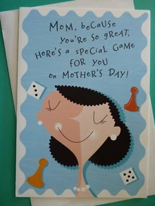 Hallmark Mother's Day Tri-Fold Greeting Card 'It's the Mom Game' - Picture 1 of 4