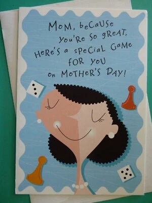 Hallmark Mother's Day Tri-Fold Greeting Card 'It's the Mom Game' - Image 1 of 4