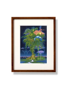 Hiroo Isono Emerald Forest Signed Art Print 320×260mm Framed Limited Edition 300 - Picture 1 of 3