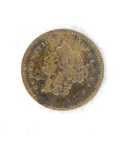 VINTAGE ~ SPEIL MARK COMPOSITION ~ PLAY MONEY TOKEN ~ XF - Picture 1 of 2