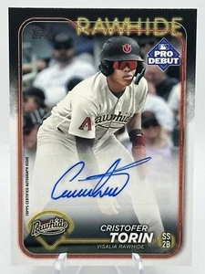2024 Topps Debut Baseball Cristofer Torin Base Prospect Auto #PD-192 Rawhide - Bild 1 von 3