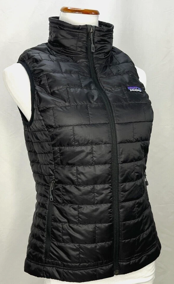 Patagonia Womens Nano Puff Windproof Vest 84247 Black Size Small