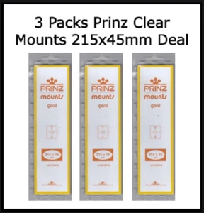 45 Estampillas Prinz/Scott montaje claro calidad de archivo 215 mm x 45 mm 3 paquetes oferta NUEVO - Imagen 1 de 6