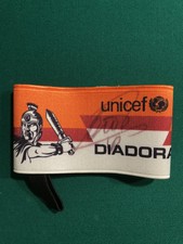Fascia Capitano Totti Autografata 2005/2006 Fascia Gladiatore Diadora X Unicef