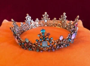 Krone hochwertig aus Metall, Sternsinger, Karneval, Prinzessin, Mittelalter 15cm - Bild 1 von 1