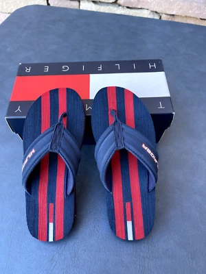 Nuevo Tommy Hilfiger Jóvenes Niños Niñas Chanclas Zapatos 13M Foto 1 de 4