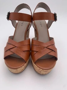 HINGE ZAPATOS PLATAFORMAS  PARA MUJER,SIZE 5.5,USADOS COLOR CARMELITA. - Picture 1 of 10