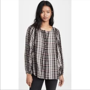 Hatch • the rose plaid top velvet trim - Picture 1 of 12
