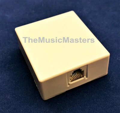 1X Modular Surface Mount Telephone Wall Jack Home Phone Land Line Outlet VWLTW - Image 1 of 4