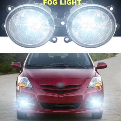 Par de luces antiniebla de conducción conjunto de carcasa aptas para Toyota Yaris 2007-2014 Foto 1 de 4