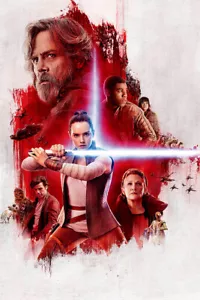 Pintura de película Star Wars Los últimos Jedi arte de pared decoración del hogar - PÓSTER 20x30 - Imagen 1 de 4