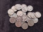 25 Mercury Dimes 1/2 Roll 90% Silver - Choose How Many Lots Of 25 Coins!