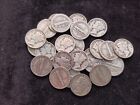 25 Mercury Dimes 1/2 Roll 90% Silver - CHOOSE HOW MANY LOTS OF 25 COINS!