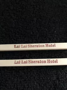 Vintage Chopsticks from Lai Lai Sheraton Hotel In Tawain - Picture 1 of 3