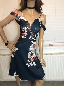 Brand New With Tag Dark Green & White Summer Dress Size 8 - Picture 1 of 5