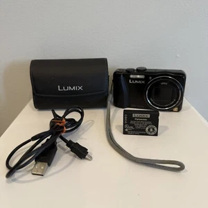 Panasonic Lumix DMC-ZS25 Black Digital Camera w/ Leica Lens + Accessories Read - Picture 1 of 23