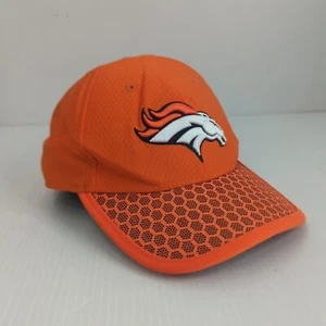 Denver Broncos NFL New Era Fitted Cap Grid Iron Hat Casual Orange Small Medium - Picture 1 of 12