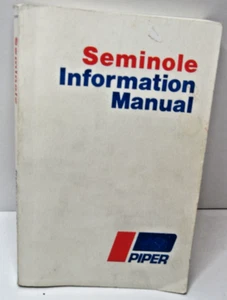 Piper SEMINOLE Information Manual POH Operating Handbook PN 761-662 #P10 - Picture 1 of 9